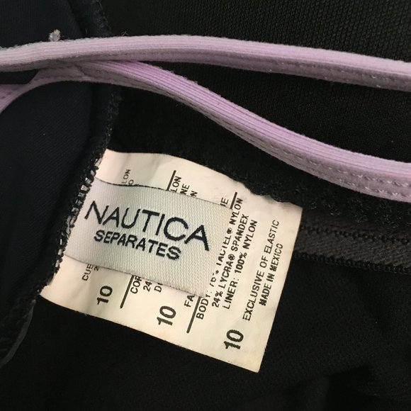 Nautica Strappy Black One Piece Swimsuit - Picture 7 of 7